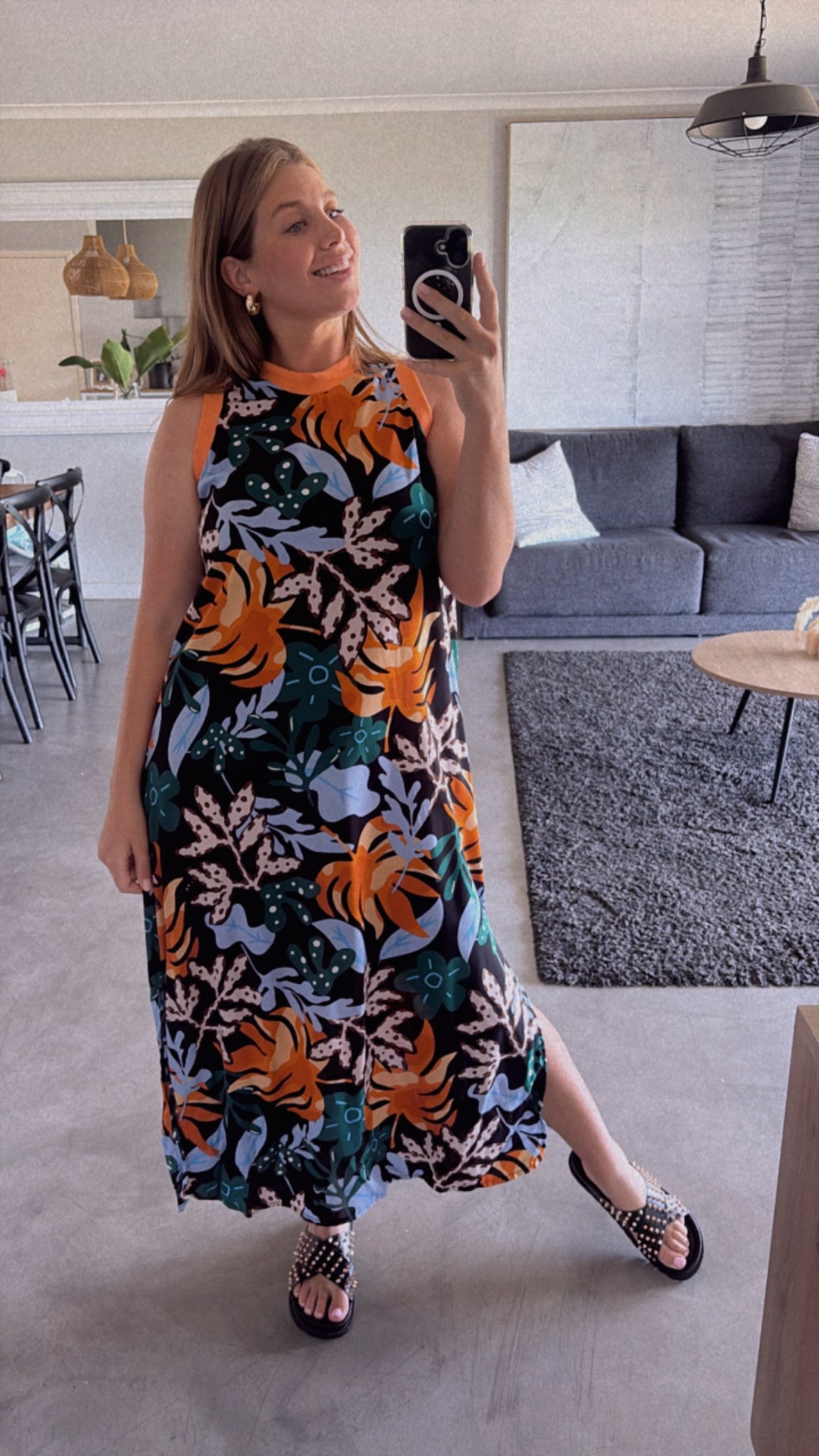 WILD MANDARIN DRESS