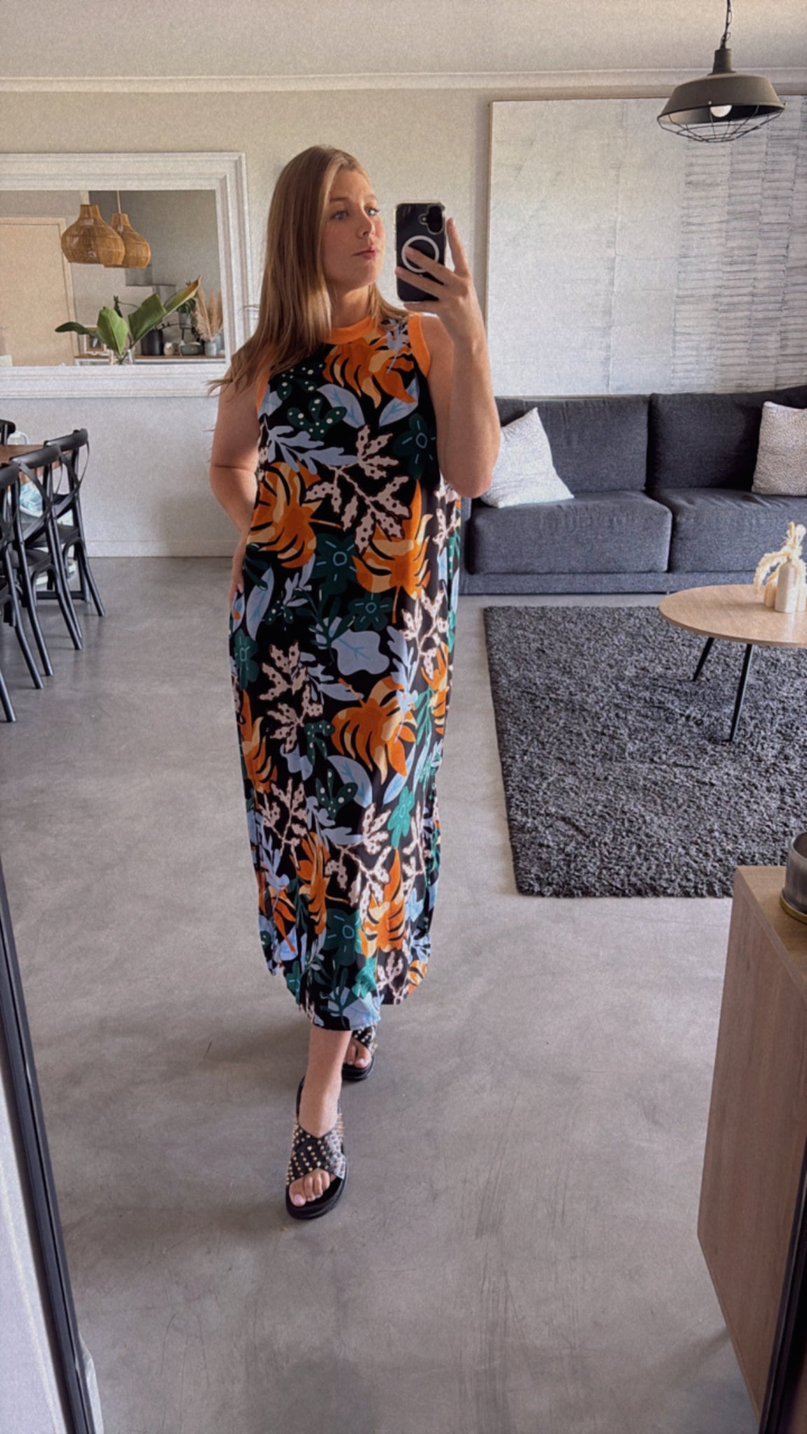 WILD MANDARIN DRESS